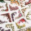 30 Pcs Flowers Corner Stickers PET Sticker Package DIY Diary Decoration Sticker Album Scrapbooking Junk Journal