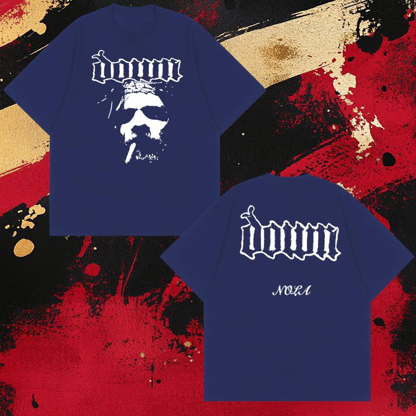 Rock band Down Nola Face Double Sided print short sleeve Tshirts Unisex WOMEN Oversized vintage Hip Hop T shirt Unisex Cotton Top