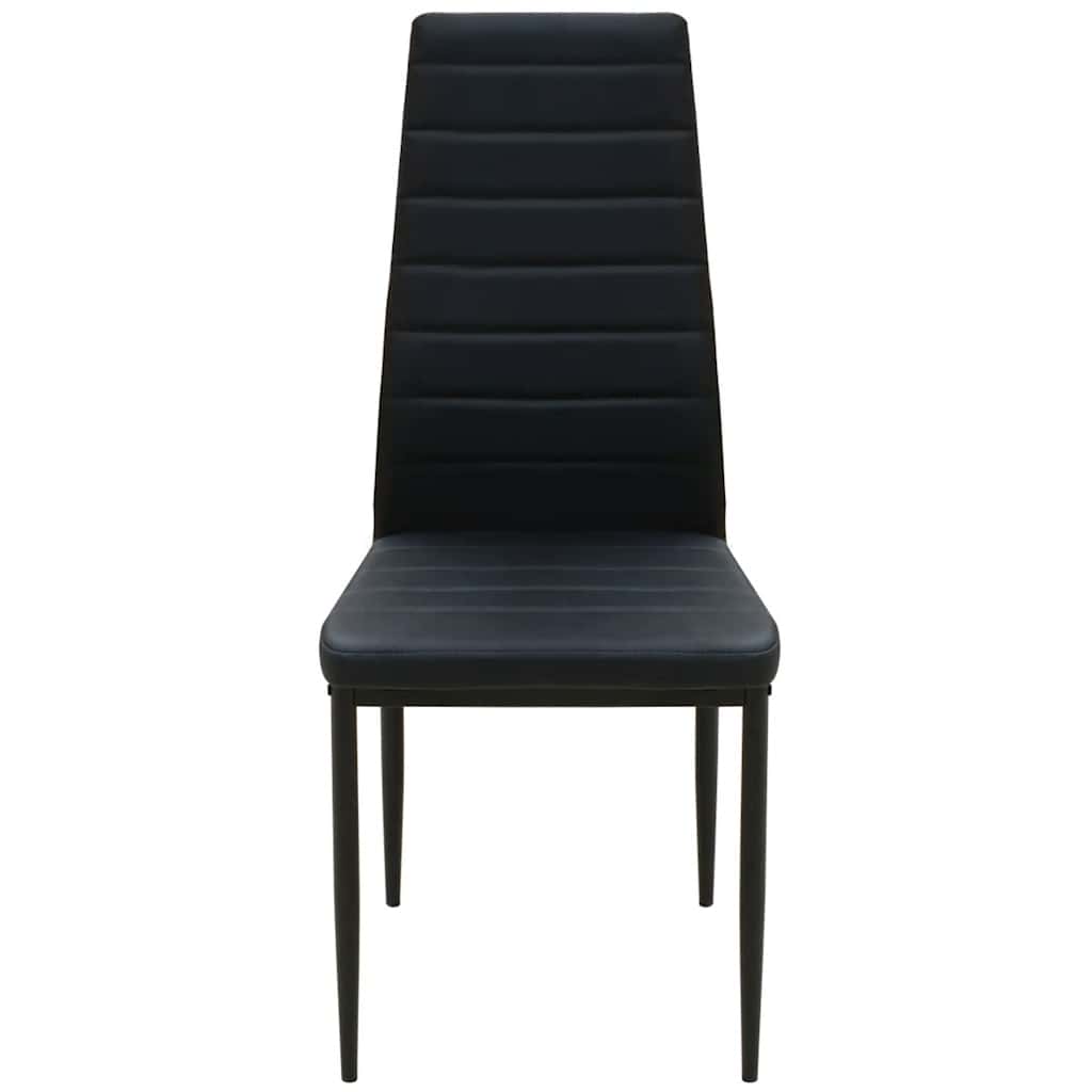 5 Piece Dining Set Dining Table with Chairs Black