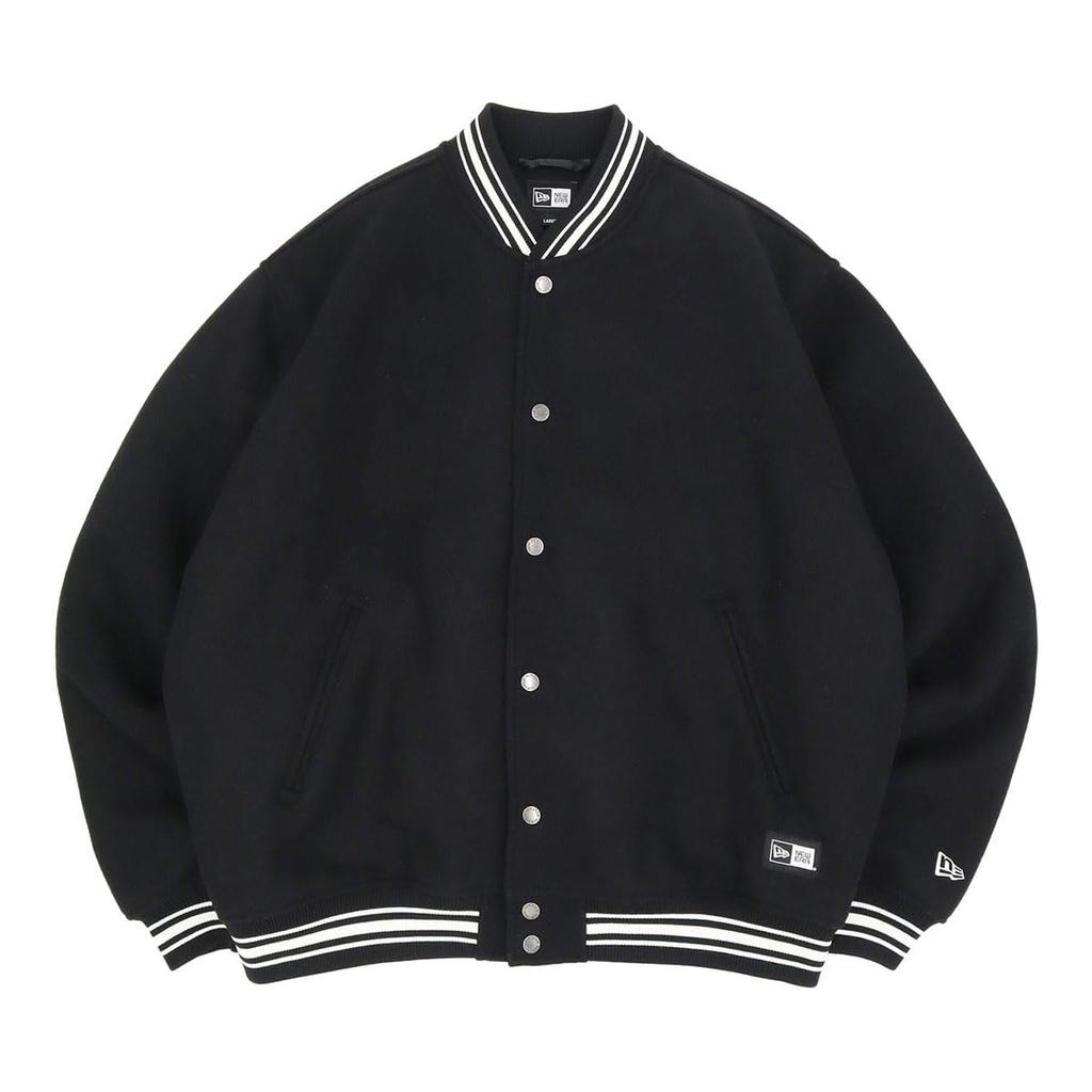 Куртка Varsity Melton New Era Размер Box ONSPOTZ и Аутентичный Стильный Маленький и Большой Размеры Идея для Подарка (14514616 NER35A6199) Черный, L, Логотип, Эксклюзивный,