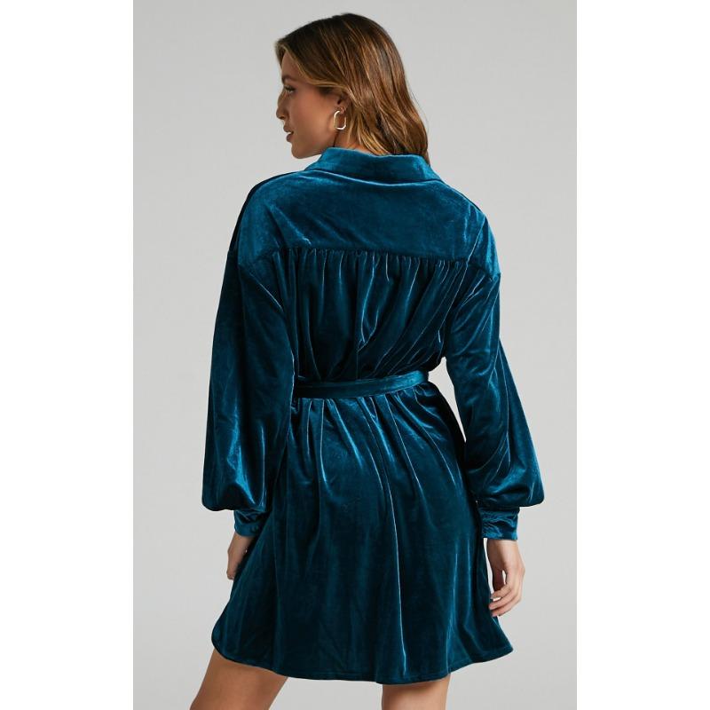 Women's Plus Size Autumn New Long Shirt Canary Dress