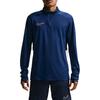 Мужская тренировочная футболка для футбола Academy Dri-FIT Blue Void с молнией на 1/4 HJ3783-495