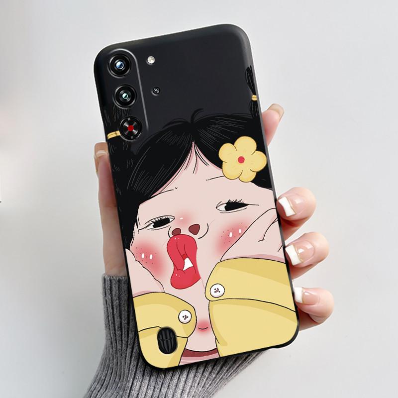 Милый чехол для ZTE Nubia RedMagic 10 Pro Plus 10S Pro Pro+ 10 Air Печатный корпус Защитная крышка Мягкий силикон Мультяшный корпус