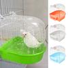 Bird Bathtub Water Injection Hole Washing Dry Cleaning Plastic Thicken Parrot Bath Box