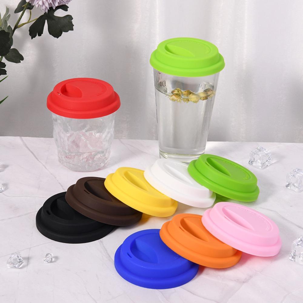 9cm Silicone Cup Lid Universal Fresh Cover Drinkware Accessories Coffee Mug Lids Milk Tea