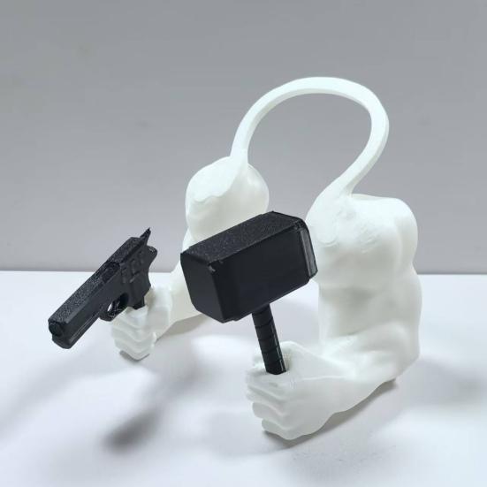 Кошачья мышца руки для косплея питомца, 3D-печать, кошачья шея, рука, смешной реквизит для питомца, мускулистая рука, держащая молот, для костюма на Хэллоуин, вечеринки по случаю дня рождения, маскарада