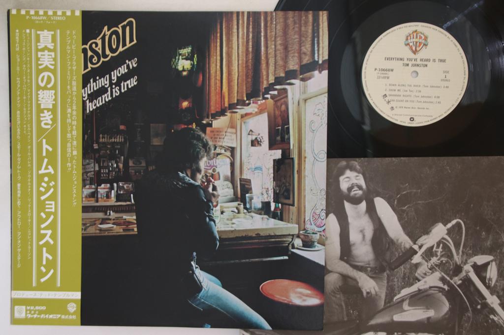 LP Пластинка ТОМ ДЖОНСТОН - Всё, что вы слышали, правда P10668WPROMO WARNER BROS 1979 Япония Оби Рок Б/У
