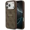Чехол Guess 4G Ring Classic Logo MagSafe для iPhone 17 Pro Коричневый