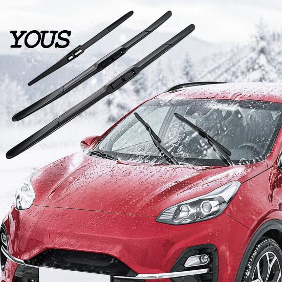 Стеклоочистители (дворники) 3 шт. 26" 16" 11" Замена для Kia Sportage Silent Streaks Бесшумная очистка 2016 2017 2018 2019 2020, Всесезонные Передние