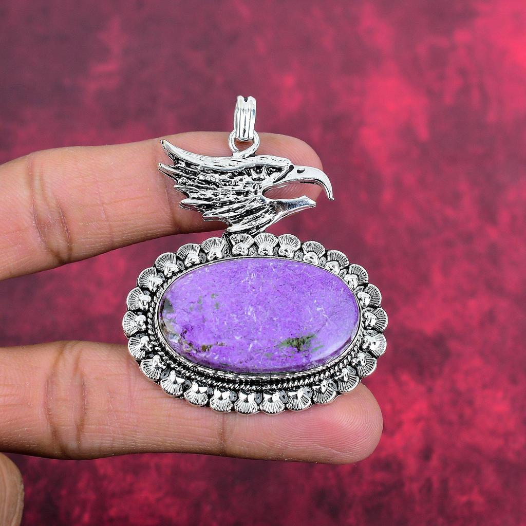Ювелирные изделия из пурпурита, кулон из стерлингового серебра 925 пробы, ювелирные изделия ручной работы с драгоценными камнями, подарки для жены, абсолютно новый кулон