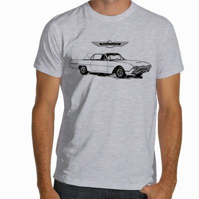 Мягкая автомобильная футболка 1962 d Thunderbird, разноцветная