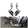 Motorcycle Universal 1.3 Inches (32 Mm) Highway Foot Peg Pedal Long Type for Harley Suzuki Kawasaki BMW