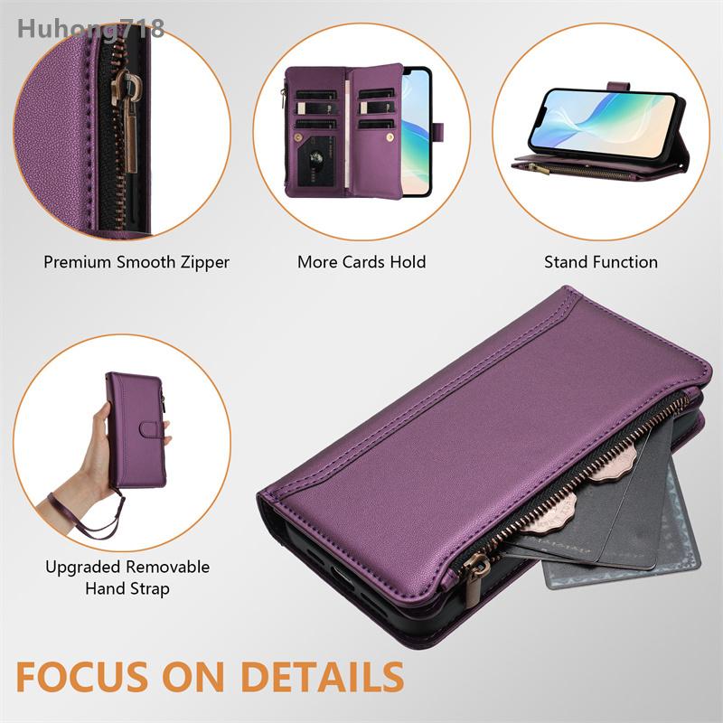 Кожаный чехол на молнии для Tcl 50 XE Pro 60 SE Nxtpaper 60R 502 503 505 605 T509K T5094 P10 K23 K24 5G Чехол-кошелек