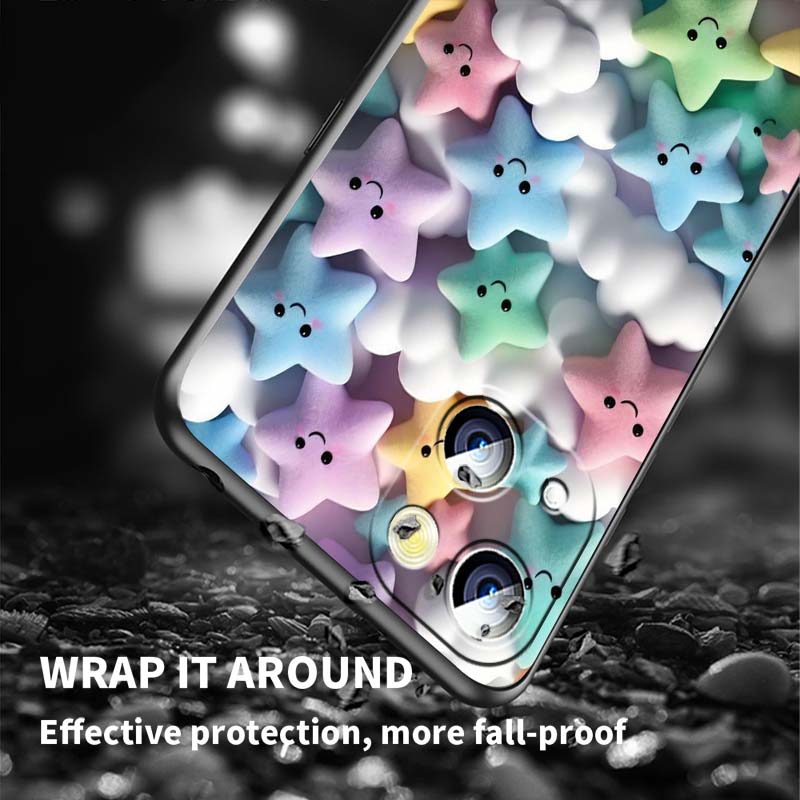 Мультяшные Животные Милый Чехол Для Телефона Для Apple iPhone 17 16 16E 15 14 13 12 11 Pro Max Plus Черный Мягкий Силикон