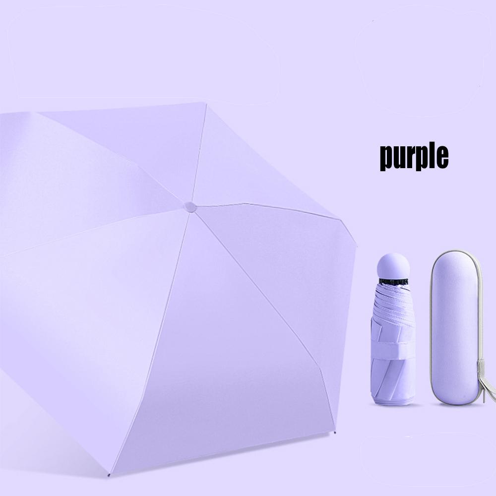 Зонт-капсула двойного назначения, защита от дождя и солнца, складной дорожный портативный мини-зонт