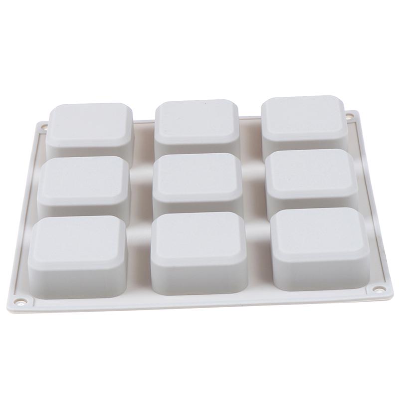 9-ти полостные квадратные силиконовые формы для мыла мыловарение своими руками мыловарение шоколадная форма