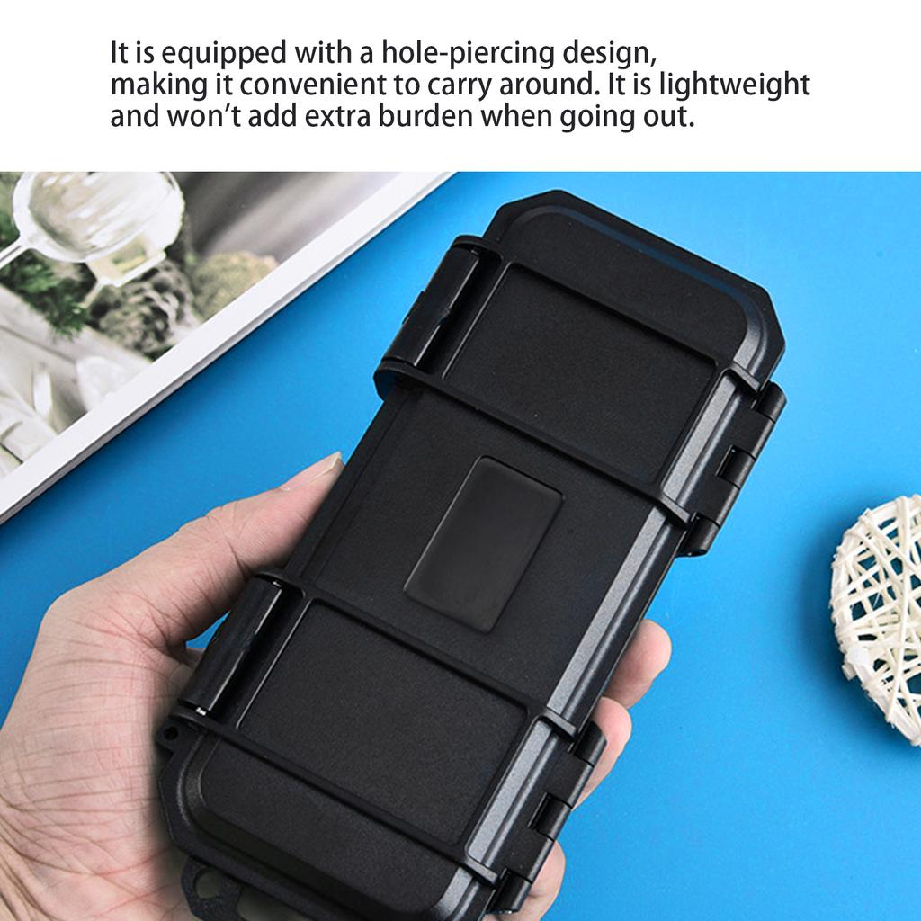 Компактный небольшой ящик для хранения инструментов с пенопластовой подкладкой для безопасной защиты и организации снаряжения, водонепроницаемый ударопрочный чехол