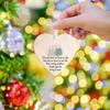 2/5PCS Sea Glass Friendship Decors Keepsake Christmas Pendant Christmas Friends Plaque for Christmas Tree Hanging Ornament
