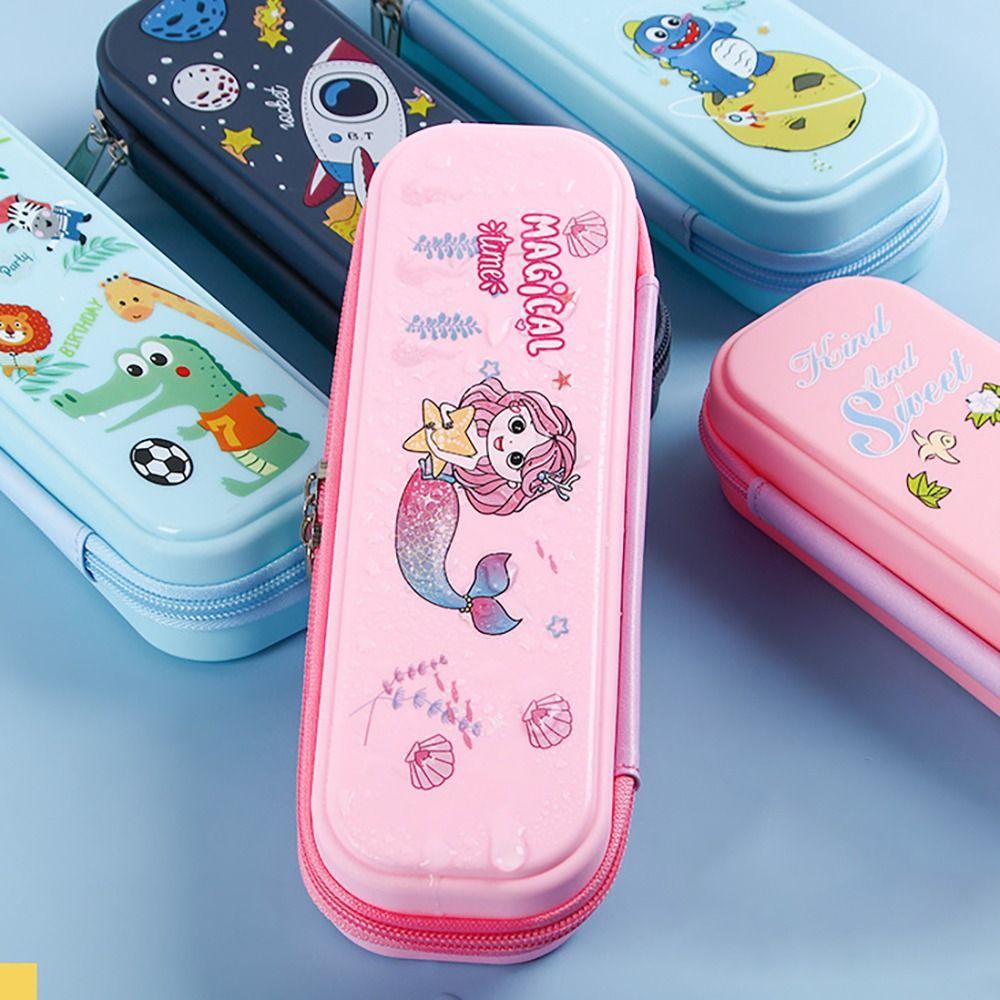 Многофункциональный пенал Динозавр/Ракета/Русалка Коробка для хранения канцелярских товаров Пенал Студенческий подарок