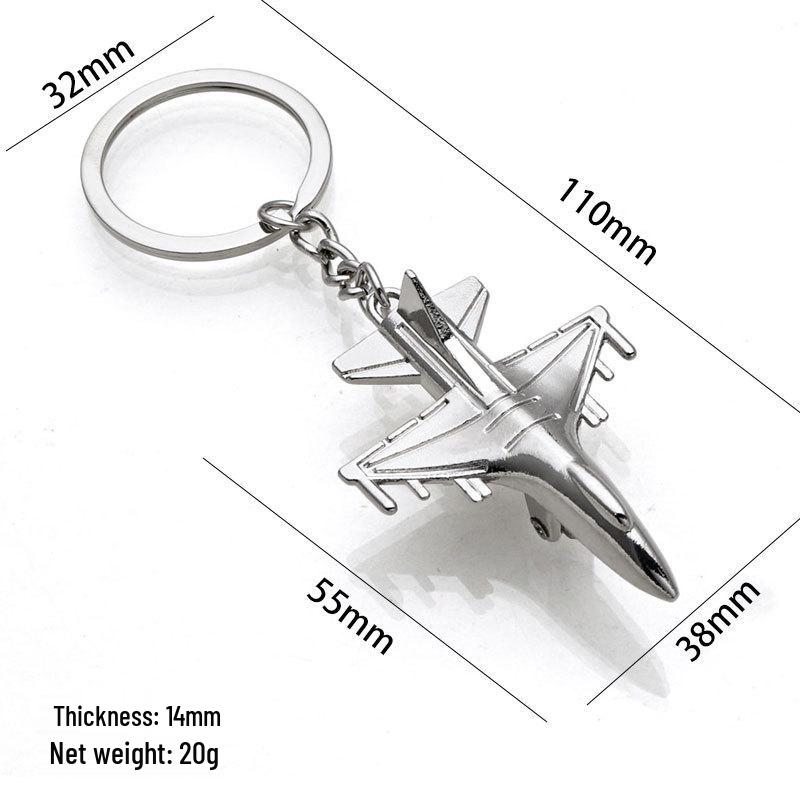 Брелок-модель самолета J-20: 3D Подвеска в виде самолета Сувенирный подарок