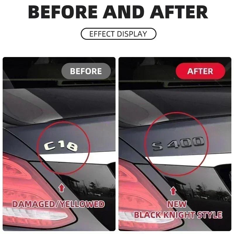 3D Flat Font Letters S480 S680 S63 G550 G65 4MATIC V8 Emblem for Mercedes Benz AMG G S Class Car Trunk Nameplate Logo Sticker NZ0