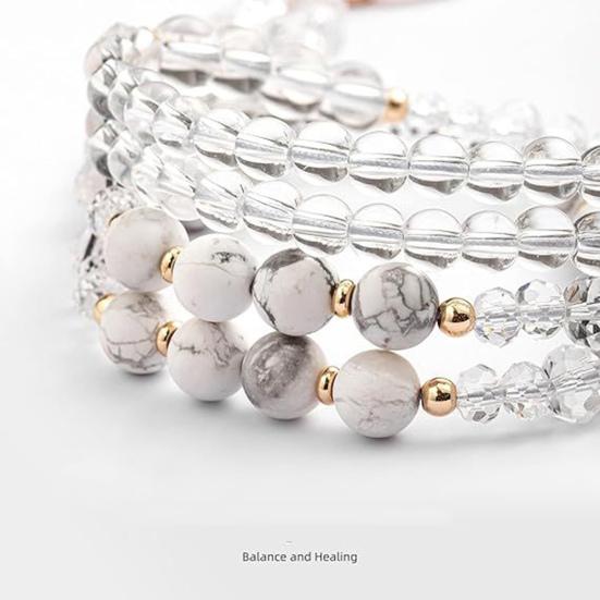 Натуральный камень искусственный кристалл держатель для карт регулируемый ID шнурок женский ручной работы бисер