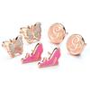 Wicked Glinda Butterfly, G and Shoe stud earring set
