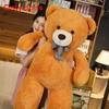 Oversized Teddy Bear Plush Toy With Checkered Bow Decoration For Gift Kids