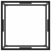 VidaXL Table basse Noir avec verre trempé 60x60x35 cm