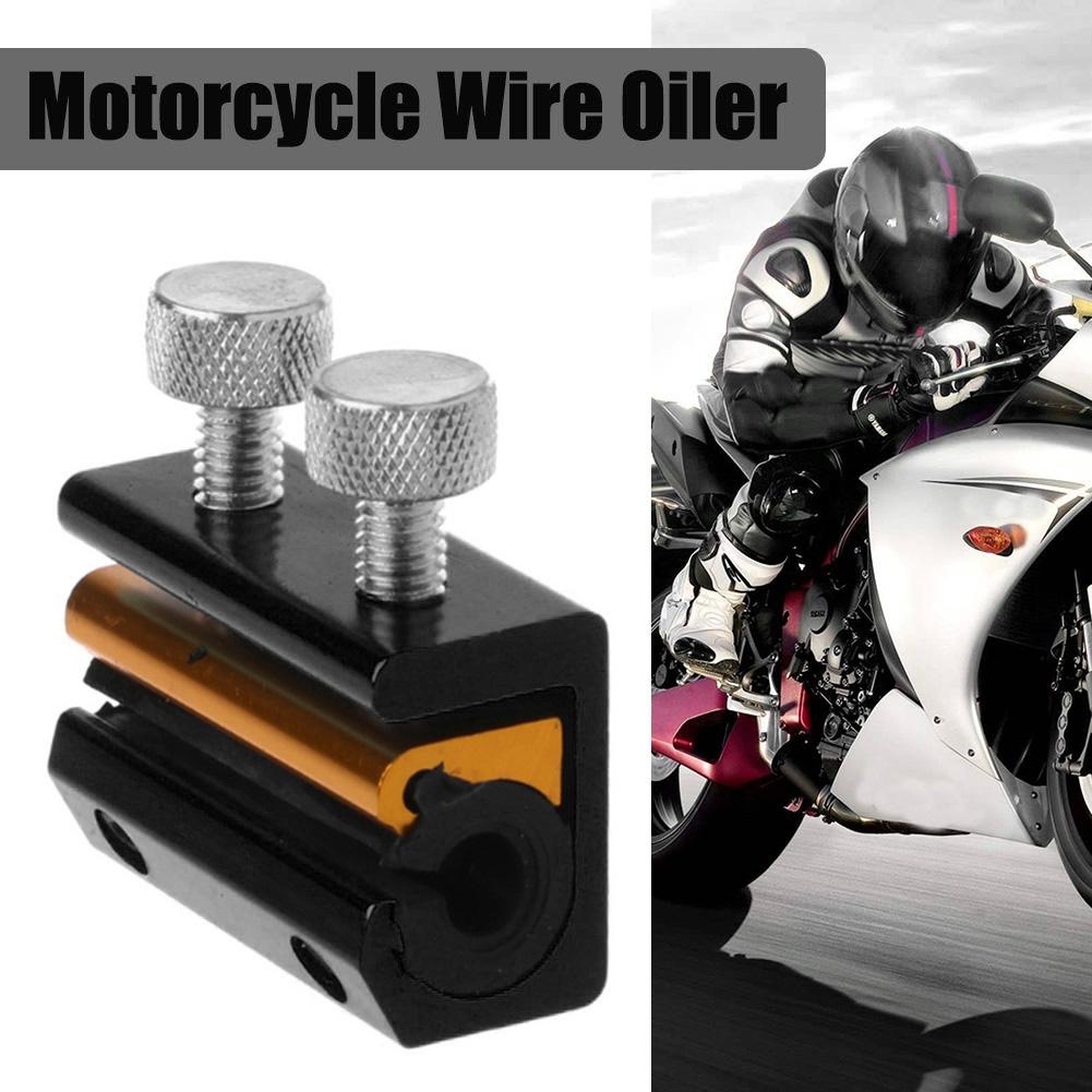 Motorcycle Throttle Line Oiler Dual Cable Luber Lubricator Brake Motorcycle Aluminium Cable Lube Tool for Scooter Bike ATV