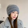 Утолщенная вязаная шапка, ветрозащитная шапка-пуловер, повседневные шапочки-боннет для женщин и девочек