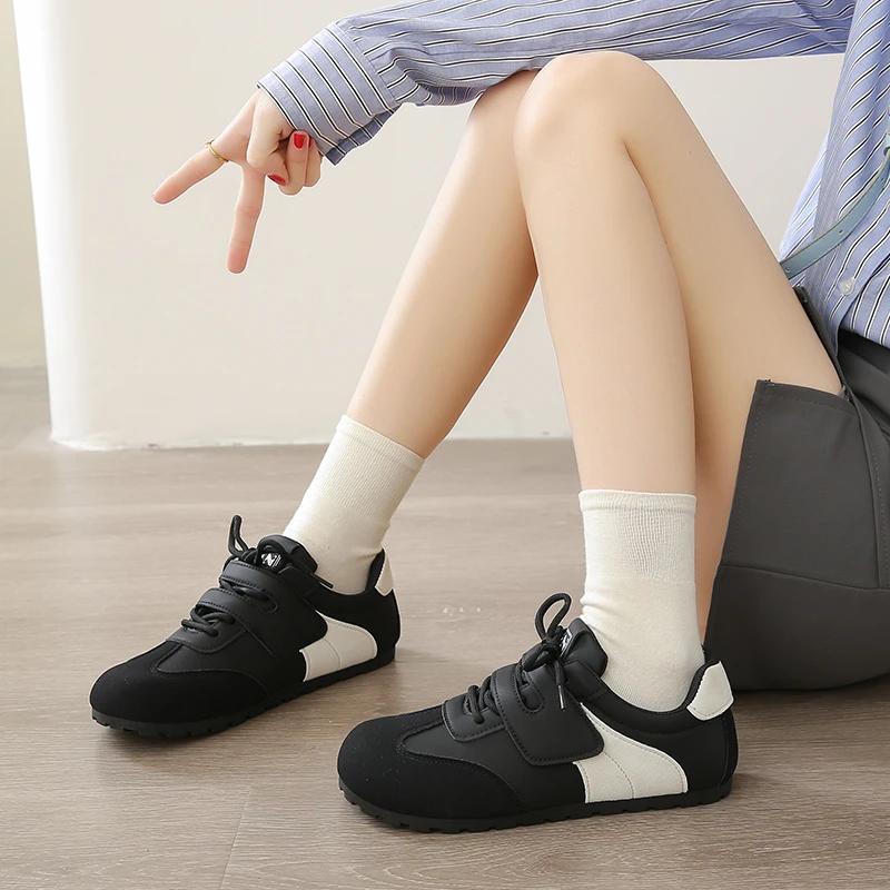 2025 Весна Новая Мода Повседневная Обувь на Шнуровке Спортивная Обувь для Открытого Воздуха Мягкая Женская Обувь