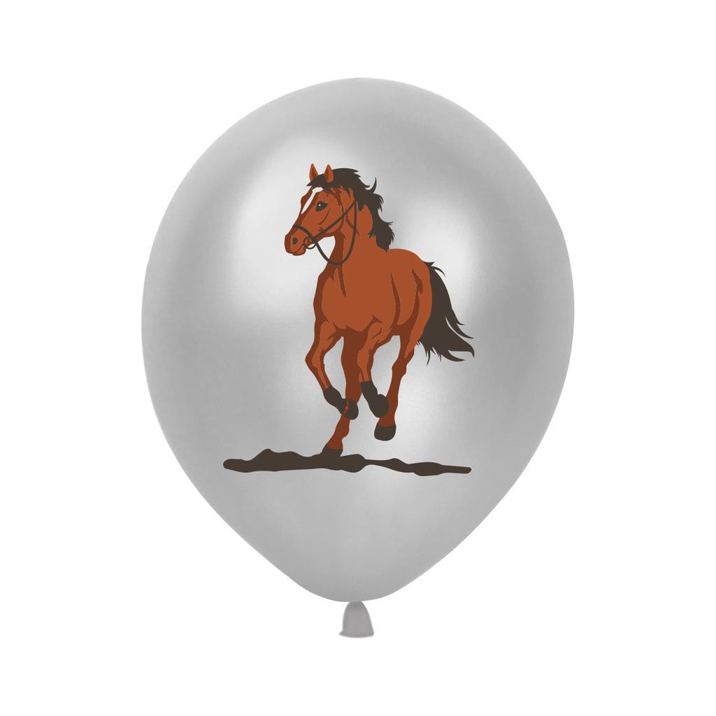 12/24pcs Horse 12 Inch Latex Balloons Air Globos Cowboy Birthday Party Decorations Toys For Kid Gift Baby Shower Party Supplies