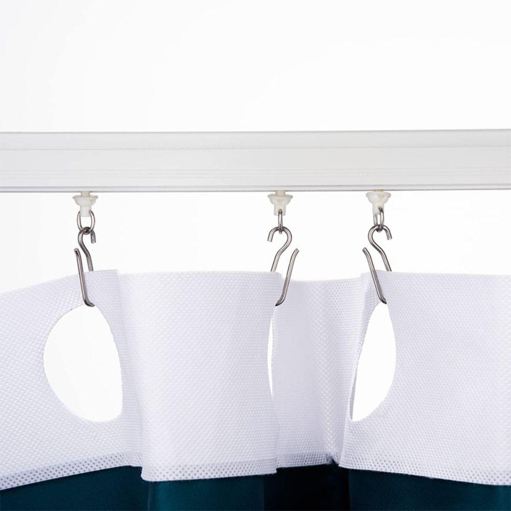 20 шт. крючки для потолочных занавесок для штор, металлическая вешалка для душевой занавески, крючок для штор, штифт для оконной занавески
