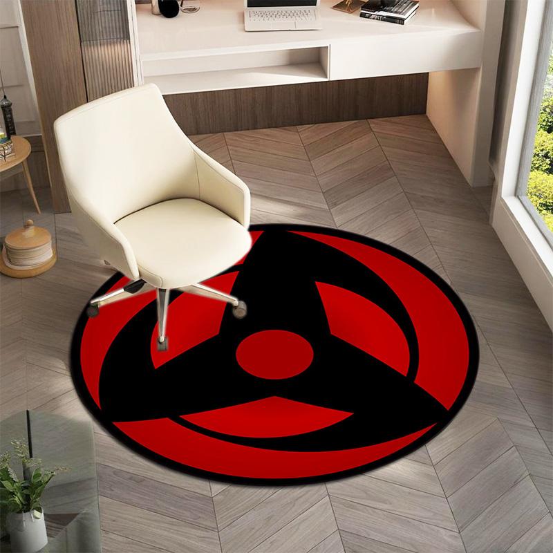 Famous cartoon NARUTO protagonist Uzumaki Naruto round carpet soft home decoration anti-slip door mat outdoor picnic mat carpet M2