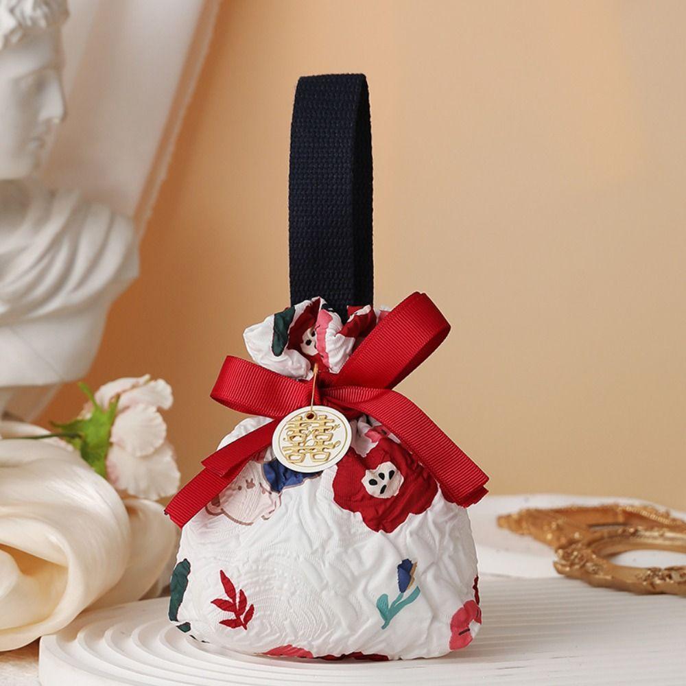 Мешок на шнурке большой вместимости для новогодних подарков в корейском стиле, свадебный мешочек для конфет, женский/для девочек