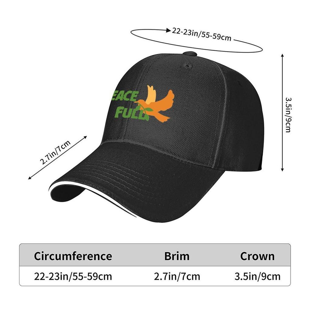 Peace Full Baseball Cap Golf Hat Icon luxury caps cute Unisex Luxury Brand Womens