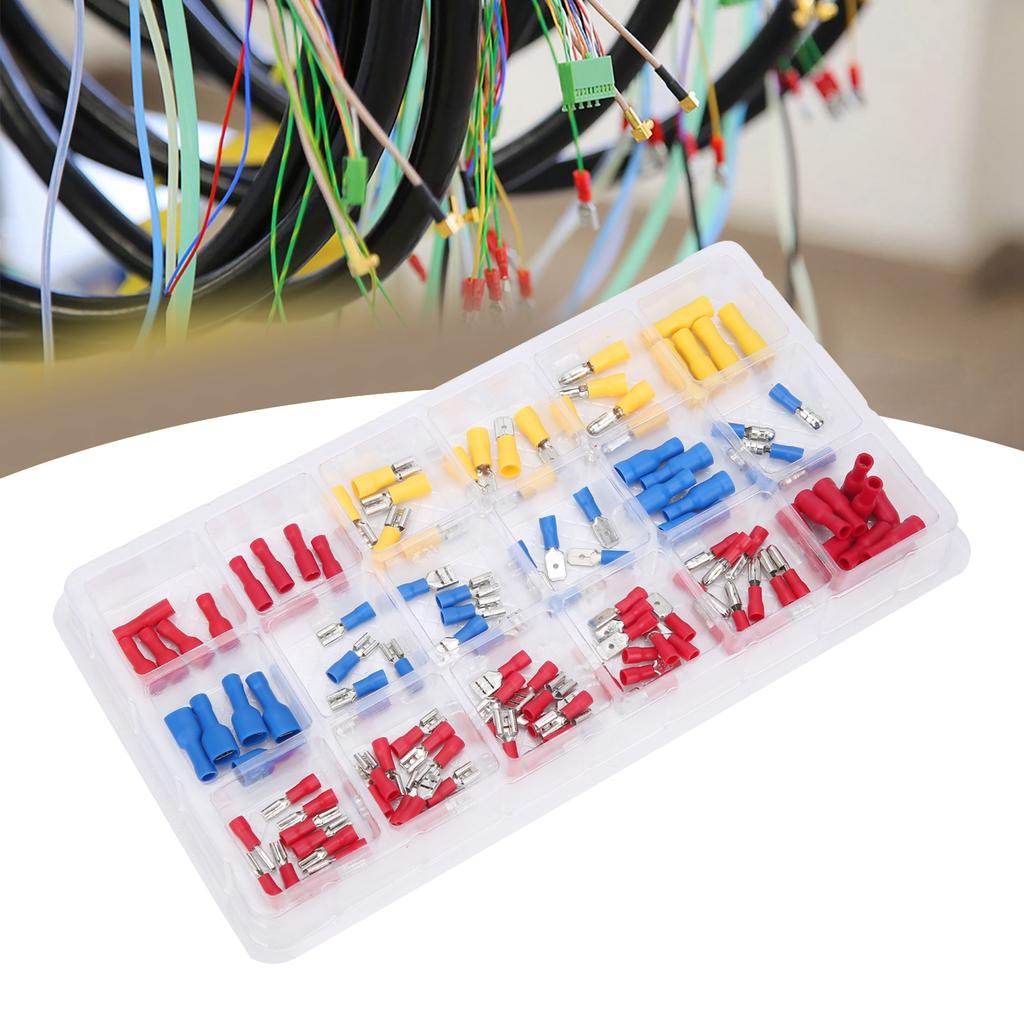 120 шт. комплект клемм холодного прессования для обжима электрических проводов, соединительные аксессуары