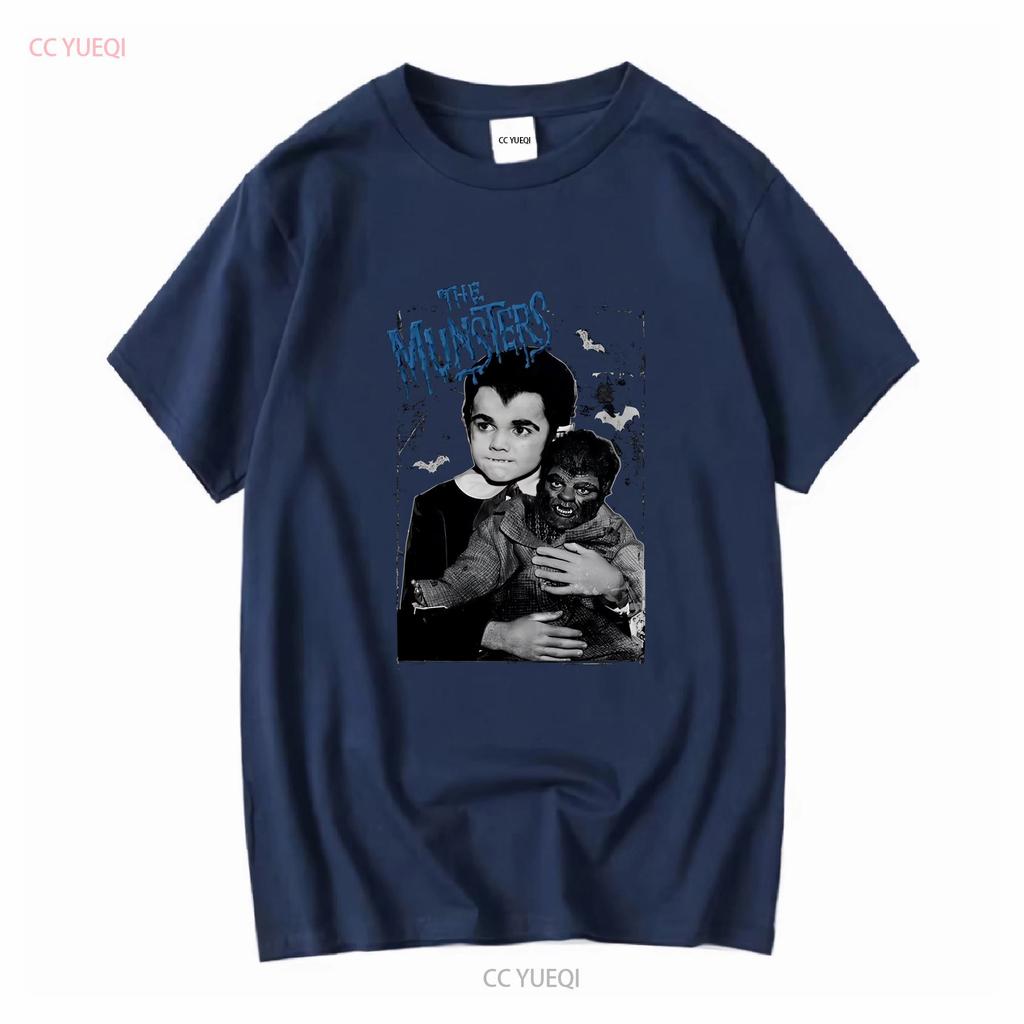Eddie Munster T Shirt long or short sleeves vintage Washed Slightly Breathable streetwear Versatile Soft Stylish Comfortable
