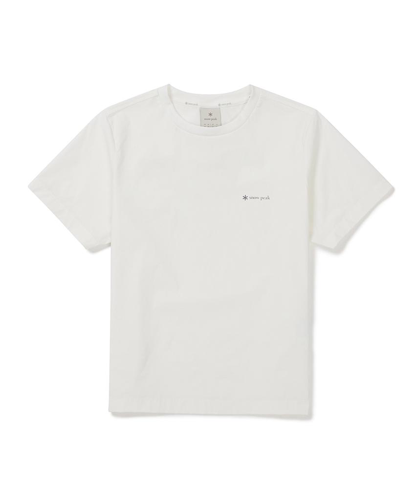 SNOWPEAK APPAREL Тонкая технологичная женская базовая футболка с коротким рукавом (S25Mwsts33) Белый с оттенком