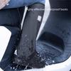 Black Rain Boot Shoe Cover Rainproof Bike Rain Cover Durable Motorcycle Shoe Cover  Unisex