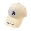 Alphabet Baseball Cap Women'S Hat Hard Top Wide Brim Big Head Circumference Cap Men'S Sun Protection Visor Thin