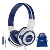 SIMOLIO Wired Headphones Kids Headphones for Volume Limit Headphones with Mic for Phone Durable and Compact Jack Headset 902G Teens/Boys