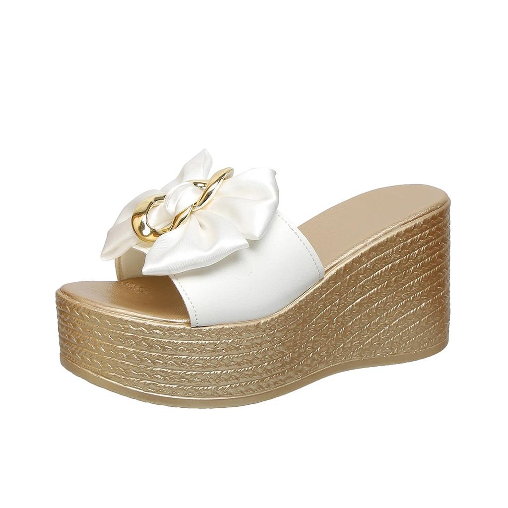 Модные женские шлепанцы на платформе 2025 Новые летние туфли на танкетке Женская мода Уличные шлепанцы Тренд Легкие сандалии Пляжные шлепанцы Женские