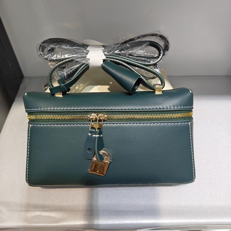 2024 Новый Extract Premium Genuine Leather Palmprint Lunch Box Сумка через плечо Большая вместимость Box Кожаная сумка