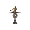 Decorative Figurine - Modern Gymnast - Golden - Resin - 36 X 19 X 46 Cm