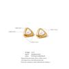 Eetit 2025 Stainless Steel Imitation Pearls Triangle Stud Earrings Arrivals Elegance Chic Korean Trendy Exquisite Jewelry Women