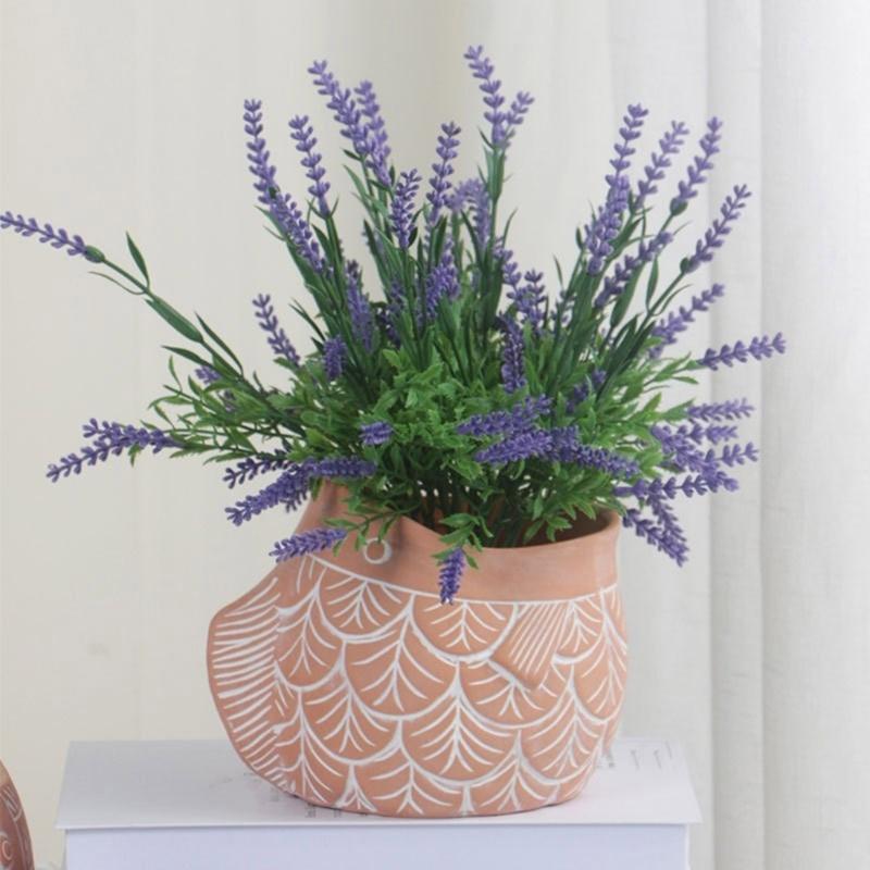 Silicone Vase Molds Flower Jar Mold Fish Shape Unique Flowerpot Molds Succulent Vase Moulds for Hand-Making Craft