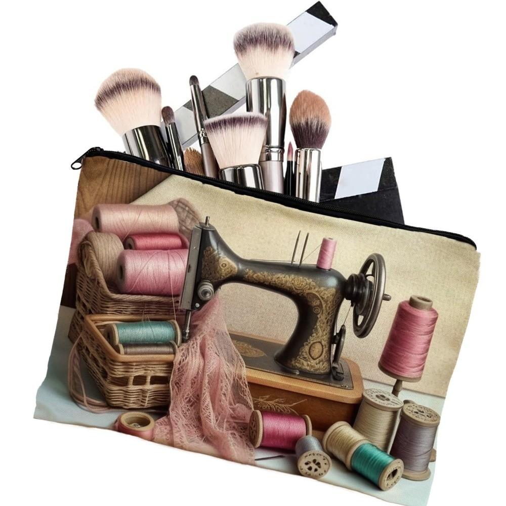 Floral Print Travel Makeup Organizer Large Capacity Toiletry Case Durable Cosmetic Bag Bridesmaid