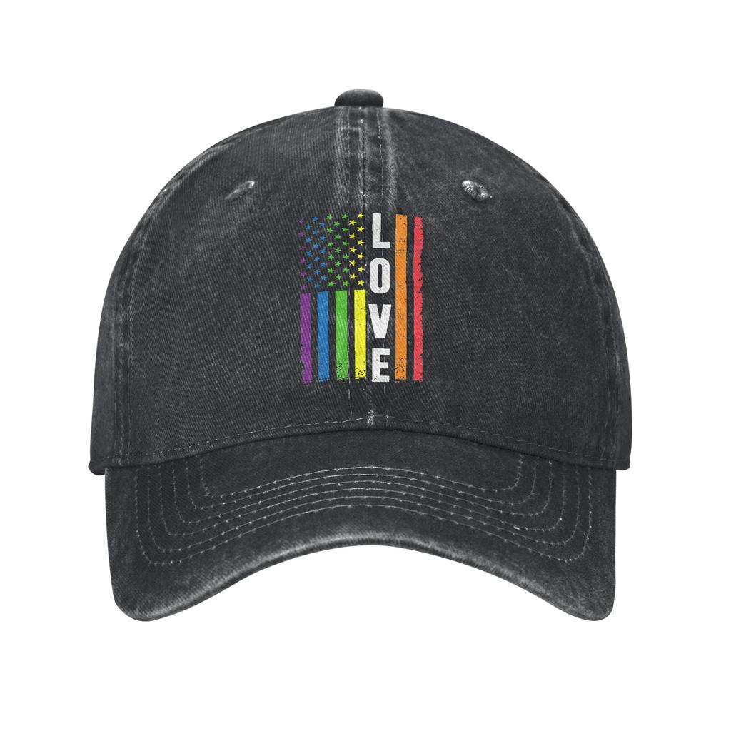 Equality LGBT Pride Awareness for Gay Baseball Cap Unisex Women Distressed Denim Washed Snapback Hat Outdoor Adjustable Caps Hat